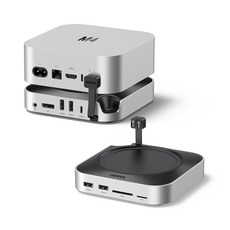 UGREEN 유그린 맥미니 M4/M4 PRO용 10in2 도킹스테이션 USB-C타입 멀티허브|2년 무상보증|DP출력 4K240Hz|10Gbps|M.2 NVMe SSD 호환| 8TB, 1개, 스페이스 그레이