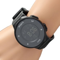 방수 전자 손목시계 (블랙) DK78q_d99GFM