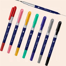 캘리그라피코 브러쉬 일반닙 검정 만년필잉크 마카롱볼펜 쏙템, 1개