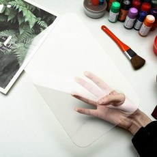 미술파렛트 투명 아크릴 팔레트 직사각형 미술용 파렛트 30x40cm, 본상품