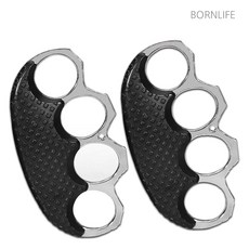 본라이프 1+1 고강도 합금 자기방어 호신용너클 글러브 호신용 핑거너클, 2개