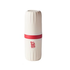 ins風簡約牙刷收納盒便攜洗漱杯套裝學生宿舍旅行牙具帶蓋漱口杯, 1個, 801-900ml:紅色