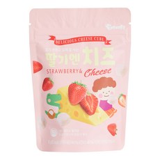 아이보리 치즈볼 (플레인 블루베리 사과 딸기), 1개, 16g, 딸기 치즈