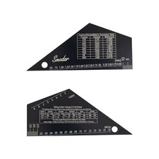 기타 프렛 레벨링 어쿠스틱 베이스 스트링 일렉트릭 액션 측정 지판 눈금자 루티에 스트레이트, 1개