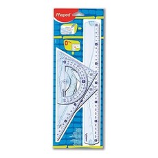 마패드 지오메트릭 디자인 30cm 자/각도기 4종 세트, 빠른배송