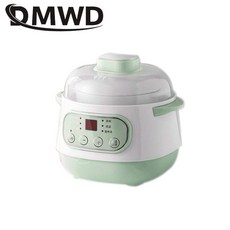 전기 세라믹 슬로우 쿠커 스튜 수프 건강 냄비 계란 식사 스티머 조리 기계 110V 220V, 옵션 1, G en