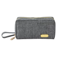 Leahina 兒童灰色手提拉鍊錢包 寶寶時尚配件