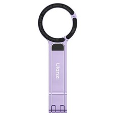 울란지 카라비너 마운트 마그네틱 스마트폰 삼각대, 1개, 라벤더, MA30