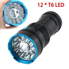 熱銷 【KK園藝】12顆5050 UV紫光手電筒 395NM波長強光使用4節18650充電 12T6手電, 12T6手電+4節18650, 1個