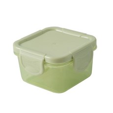 寶貝不無聊 迷你保鮮盒，多功能分裝盒，外出副食品、零食收納，密封保鮮，寶寶食品安全首選, 1個, 嫩芽綠60ml(單個), 嫩芽綠, 60ml