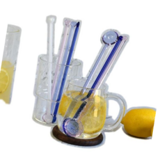 칵테일스푼 내열 막대 스틱 유리 티스푼 키오 내열머들러(퍼플), 본상품