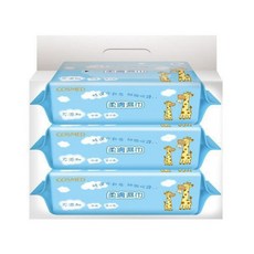 COSMED 康是美 柔淨寶寶濕巾 柔膚溼巾 濕紙巾 溫和清潔、呵護寶寶肌膚 外出必備, 1個, 80片（單包）一單最多7包