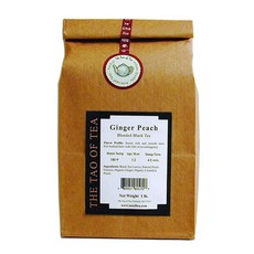 The Tao of Tea Ginger Peach Blended 홍차 0.5kg(1파운드), 16.0 Ounce Pack of 1, 1개