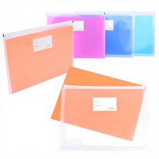 슬라이드 서류케이스 포켓파일 문서정리 보관, 3개, 랜덤