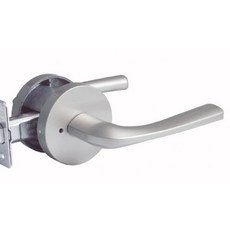 100% 국산 항균 KS정품 비트501 방문손잡이 문고리 레버 도어락 버튼형 시공편리, 그레이, 1개