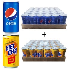 펩시콜라 190ml(30캔) + 비타파워 180ml(30캔), 180ml, 60개