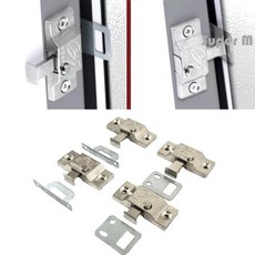 잠금장치 옵션 창문 도어 안전장치 철물 아연합금 잠금 부속품, 짧은평걸쇠