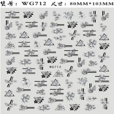 숏네일팁 3D 포커 디자인 네일 아트 스티커 카드 놀이 접착 장식 스페이드 레드 하트 데칼 귀여운, 1개