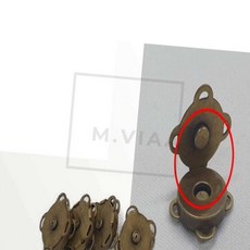 자석단추 엔틱 소형 5P 가방똑딱이
