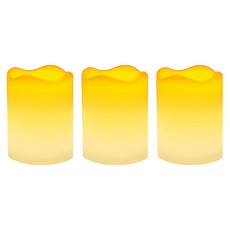 파티짱 LED 캔들 양초 파티 장식 인테리어 소품, LED 양초 (중) 9cm, 3개
