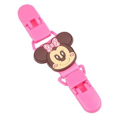 KIDS PARK 雙頭防掉夾 可愛造型奶嘴夾 嬰兒奶嘴防掉鏈 安全材質 多款可選, 2歲以下, 米妮, 1個