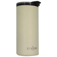 Lumiere Glamor 隨行保溫杯 雙層真空 陶瓷內膽 304不銹鋼, 復古奶油, 480ml, 1個