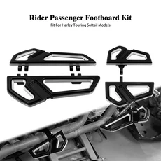 할리 투어링 FLHR 스트리트 일렉트라 글라이드 소프테일 FL 팻 보이 오토바이 운전자 조수석 마루판 전면, 03 Footboard Set A