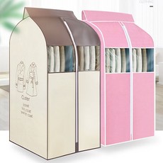 PS樂 立體衣服罩掛衣袋 防塵套 60*48*100，透明可視，防塵防潮，節省空間, 1個, 1