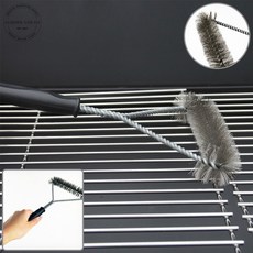 캠핑 바비큐 그릴 청소솔 고기불판 석쇠 쉽게닦는 브러쉬 손잡이 솔