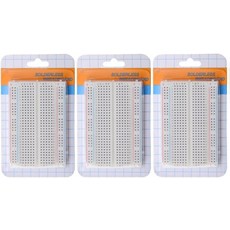 HiLetgo 3pcs 400 타이 미니 솔더리스 브레드보드 유니버설 접점 포인트 전자 제품 테스티그 DIY 프로토타이핑 실드