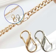쌍문상회 지금 필요한 버클 체인줄이기 가방끈조절 WOC 가방 체인쇼트너 가방쇼트너 쇼트너 끈 조절 체인길이조절 길이 끈수선 줄길이조절 woc체인쇼트너 가방체인 체인 31872EA, 라이트골드