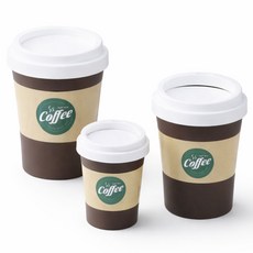 웰이즈 인테리어 커피컵스타일 화장대 화장실 원형 스윙 휴지통