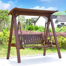 야외 그네 의자 정원 흔들의자 카페 마당 원목 벤치 펜션 전원주택 체어, A, 1개