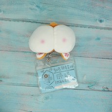 紅色神奇星球 動物屁屁伸縮識別證扣 柯基小豬貓咪造型 護理師醫師學生證件夾, 1個