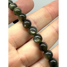 天然貓眼 綠祖母晶 綠鋰雲母 8mm 手珠