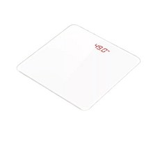 智慧感應電子體重計 LED隱藏式顯示 高精度測量 強化玻璃 天使白, 1個, 【Pro版】天使白