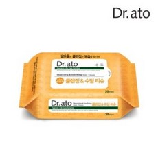 [닥터아토] 클렌징&수딩 물티슈(20매) 3팩 (무료배송), 20매입, 3개