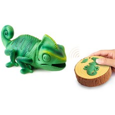 무선 RC 먹이잡는 카멜레온 장난감 미니RC카 동물놀이, 1개, 그린 혼합색상