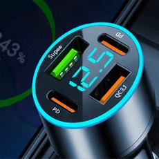 아리포유 차량용 4포트 USB 고속충전 시거잭 차량용시거잭고속충전기