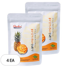 건강한가 쫄깃달콤 파인애플 말랭이, 4개, 100g