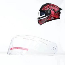 藍騎士 灰騎士 頭盔鏡片 機車騎士替換鏡片 防風防沙耐用型, 透明, 1個