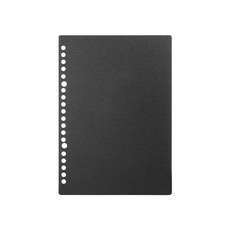 ARZ 活頁本封面 A5/B5 DIY活頁本外殼 筆記本外殼 記事本封面 活頁夾, 黑色／A5／20孔, 黑色, 1個