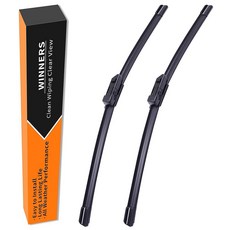 WiNNERS 윈너스 윈드실드 와이퍼 블레이드 2024년 2025년 포드 레인저용 - 25인치 + 17인치 전면 세트 2개 내구성 강한 전천후 빔 트럭 교체 키트 165994, WiNNERS 윈너스 윈드실드 와이퍼 블레이드 2024