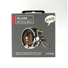 Knog Oi Luxe 鈴鐺 (黃銅/銀色/黑色) 吉興單車, 銀色, 1個