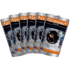 아스트로넛 우주비행사 동결건조 녹지 않는 우주 아이스크림 디저트 복숭아 6개, 6팩, 14g