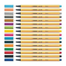 스타빌로 포인트88 파인라이너 0.4mm 컬러 사인펜 수성펜, 포인트88 올리브그린 63
