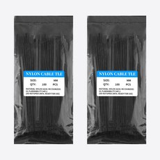 싱글레이드 고강도 PA66 케이블타이 특대형 4.8 X 450 mm, 블랙, 200개