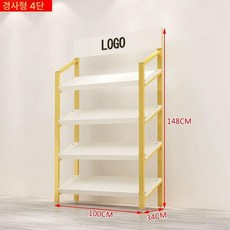 철제 경사 선반 4단, 4단 100cm 길이x34cm A