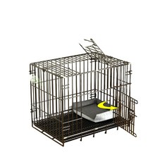 접이식 켄넬 반려동물 케이지 철장 견고 휴대용 운반 포터블 강아지 하우스 이동가방 하드, 1. 메쉬 매트 (수집/구매 주의), 2. 블루 60x42x50 모델