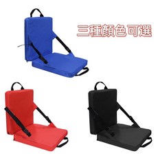 星攀戶外露營摺疊椅座墊 加厚款 戶外椅墊 野餐坐墊 舒適好收納, 黑色沙發-38X34